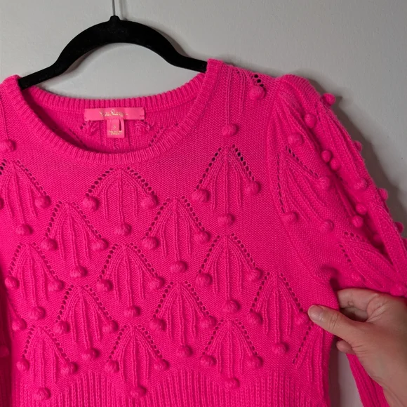 Lilly Pulitzer Neuve Sweater Hyper Pink - Picture 3 of 8